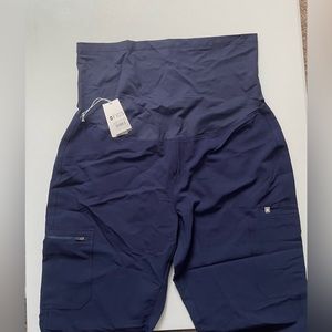 NWT FIGS Yola Maternity Tall Scrubs 2XL Navy